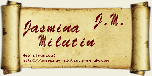Jasmina Milutin vizit kartica